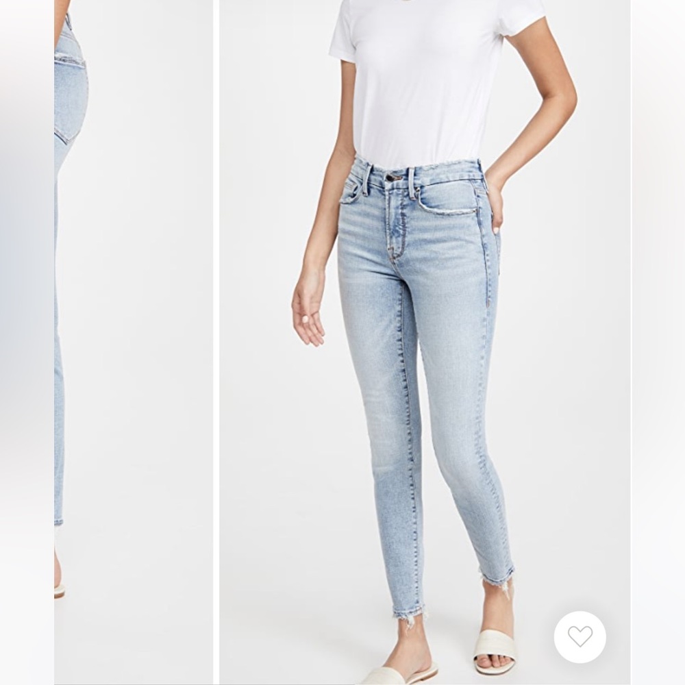 Good American Light Wash Skinny Jeans